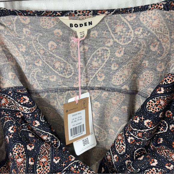 Boden Sweetheart Jersey Mini Dress Size 8 Long NWT - Picture 4 of 5